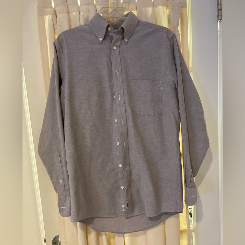 Stafford Dusty Lavender Long-Sleeve Button-Down Shirt